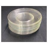 (10) Clear Luncheon plates 8ï¿½