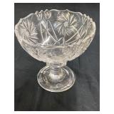 Crystal Pedestal bowl 6ï¿½x6ï¿½