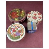 (4) Assorted Christmas tins