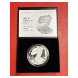 2023 American Silver Eagle Proof in box with COA