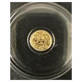1/500th oz. Gold Egyptian Eye of Ra Round