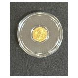 1/200th oz. Gold Egyptian King Tut Round