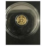 1/500th oz. Gold Egyptian Eye of Ra Round