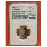 2019 S 5C Silver Nickel Early Release NGC PF69