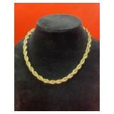 Goldtone Rope Chain 18'