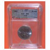 1980 LAOS Coin ICG-MS