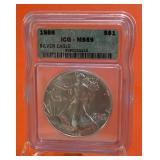 1988 American Silver Eagle ICG MS69