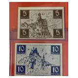 (2) Pieces of 1947 German War Fractional Paper