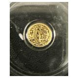 1/500th oz. Gold Egyptian Eye of Ra Round
