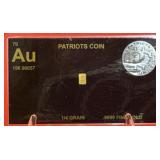 1/4 Grain Good Au Card