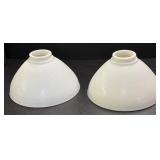 Vintage MILK GLASS WHITE FLOOR LAMP SHADE WAFFLED