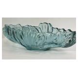 Vintage Teal Flash Gondola Centerpiece Bowl, some