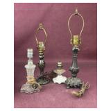 (4) Vintage Lamps, not tested