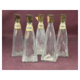(5) Schenley Reserve Decanters Clear Glass