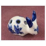 Ceramic rabbit flower frog