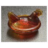 Vintage Hen on a nest, Made in Taiwan, has an