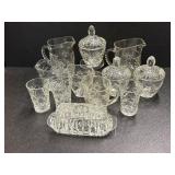 (12) Pieces of Anchor Hocking Star of David