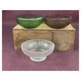 (3) E.O. Brody and Hoosier planters/bowls