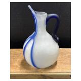 Hand blown Satin finish pitcher