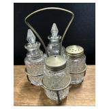 Vintage Eales of Sheffield? condiments set