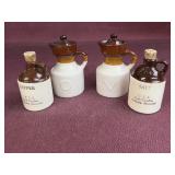 Stoneware oil and vinegar, salt and pepper