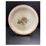 Crooksville Pottery Petit Point House 12' Plate,