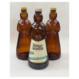 (3) Mrs. Butter Worthï¿½s Syrup Bottles One has a