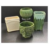 (4) Assorted planters including UPCO and American