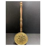 Vintage Bed Warmer/Wall Pocket Pub Scenes Brass &
