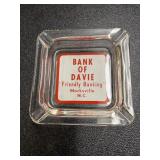 Vintage Bank if Davie Mocksville, NC ashtray