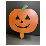 Wooden pumpkin yard decor