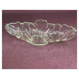Vintage Gondola Centerpiece Bowl, has a green