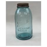 Vintage Half Gallon #7 Blue Ball Jar