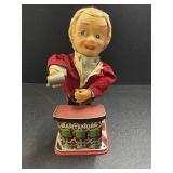Vintage Tin toy bartender Made in Japan, non