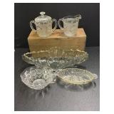 (5) Pieces of assorted glassware including a