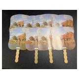 (9) Advertising Church Hand fans, Anderson and