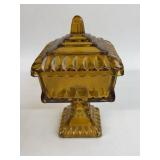 Vintage Amber Flashing wedding cake pedestal