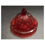 Mosser? Inverted Thistle Cranberry Red Glass