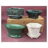 (4) Vintage Planters