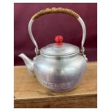 Vintage aluminum kitchen grease container shaped