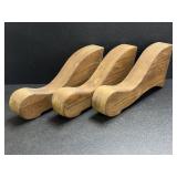 (3) Vintage Oak Table legs