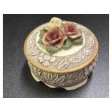 Vintage Capodimonte Style Porcelain Footed