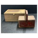 (2) Rusty Crusty Vintage tins