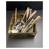 Tin with Kitchen Utensils
