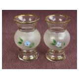 (2) Mid Century Bartlett Collins Hand Painted