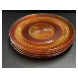 (5) Marigold Carnival Glass Plates 10ï¿½, some have