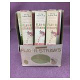 Vintage 1950s Flav-R Straws Box With 4 Unused
