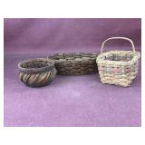 (3) Assorted Baskets