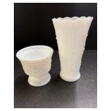 Anchor Hocking Planter and vase