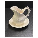 Vintage Enesco Japan Cream Ceramic Grapes Mini